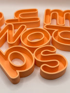 Alfabeto sensorial completo — letras minúsculas