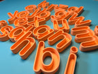 Complete sensory alphabet — lowercase letters