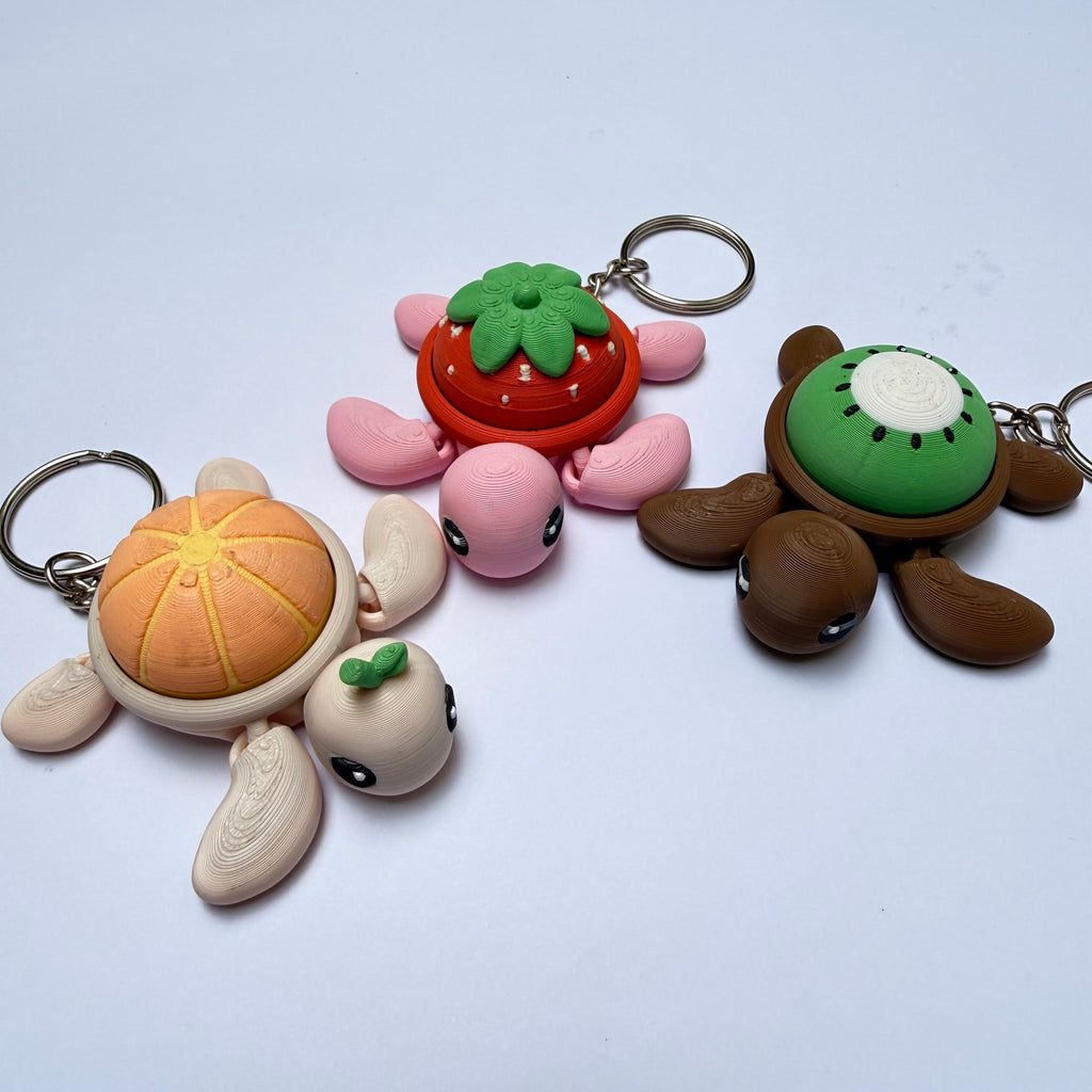 Fruity Turtle Keychain