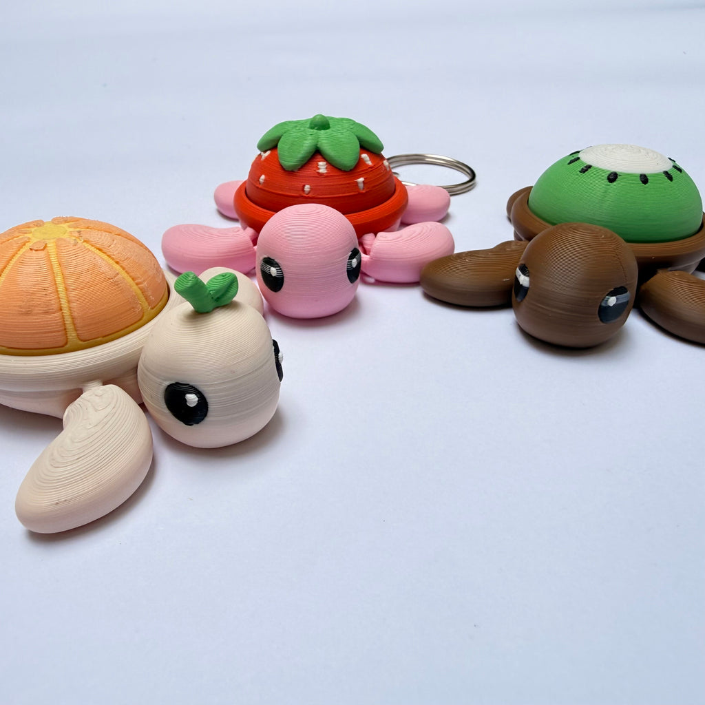 Fruity Turtle Keychain