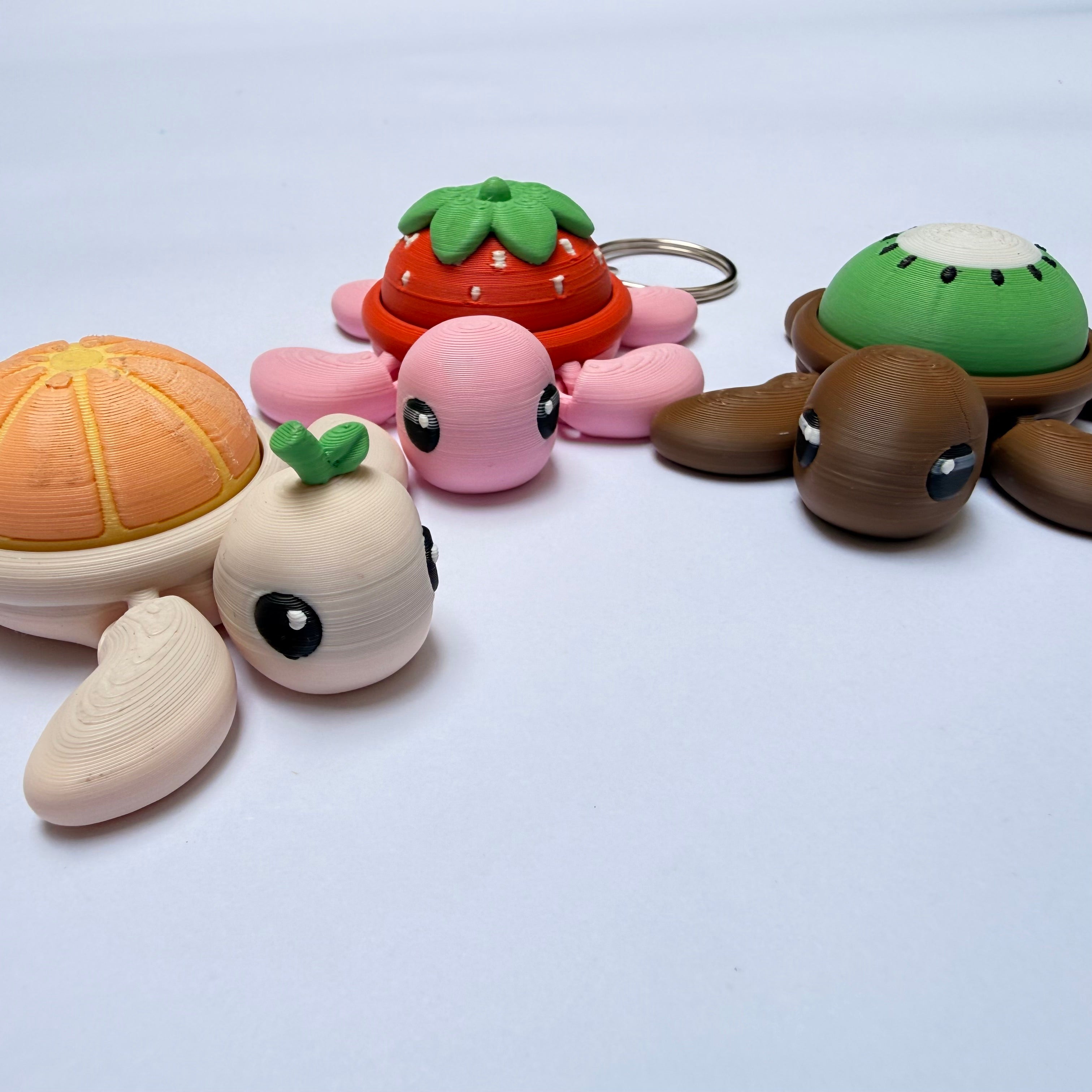 Fruity Turtle Keychain